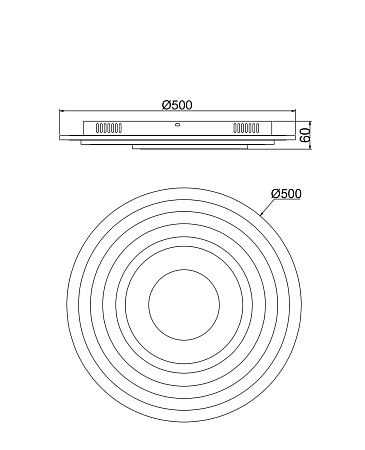 Потолочный светодиодный светильник Freya Melody FR6014CL-L98W
