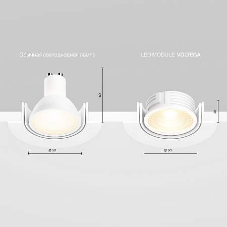 Светодиодный LED модуль, Ra80, 3000K, 220V, IP20 Voltega Module LED 7189