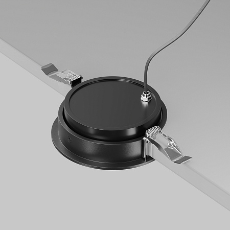 Светильник встраиваемый светодиодный Maytoni Lens DL105-12W3K-B Светильник встраиваемый светодиодный Maytoni Lens DL105-12W3K-B