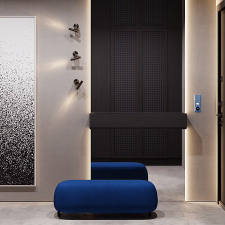 Клавиши для выключателя/переключателя двухклавишного с подсветкой Voltum S70 (деним) VLS000415