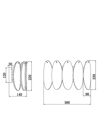 Настенный светильник Freya Demure FR5189WL-02BS