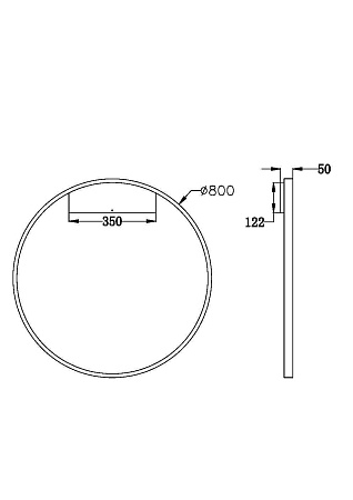 Светильник светодиодный настенный Maytoni Rim MOD058WL-L50W3K