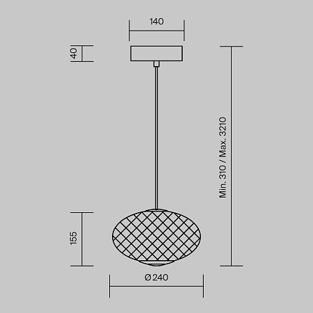 Светильник подвесной светодиодный Maytoni Bruma MOD397PL-L10B3K