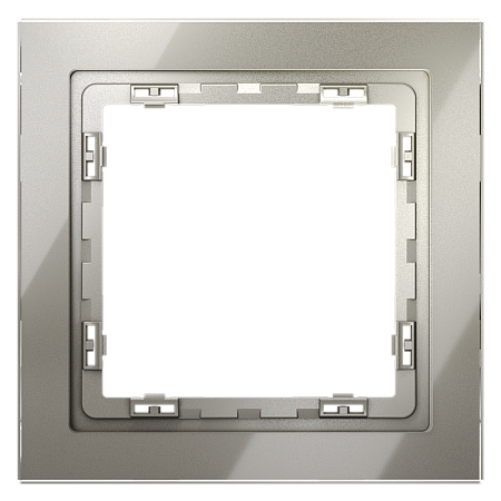 Рамка стеклянная VOLTUM S70 на 1 пост, (шелк, стекло) VLS110104