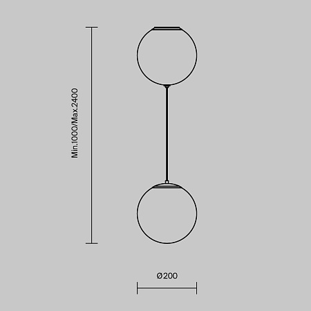 Светильник подвесной светодиодный Maytoni Twins MOD427PL-L20B3K