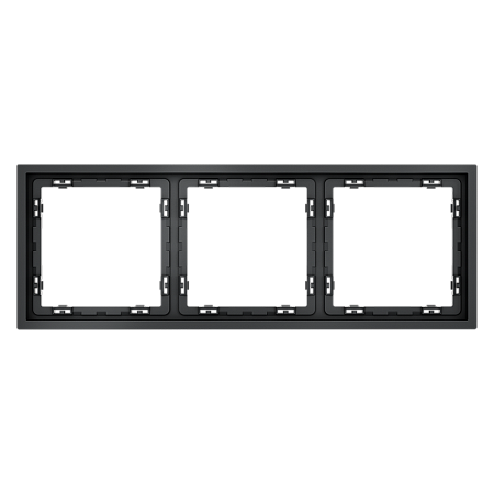 Рамка пластиковая VOLTUM S70 на 3 поста, (графит) VLS100307 Рамка пластиковая VOLTUM S70 на 3 поста, (графит) VLS100307