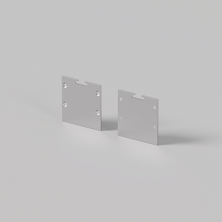 Комплект заглушек (для профиля 35×35) 2 шт., Maytoni ALM-35-S-EC 642037