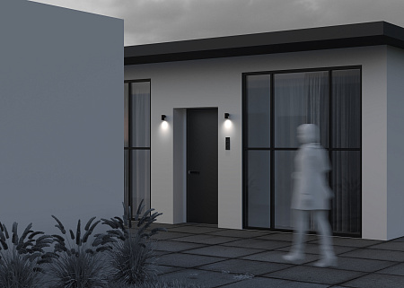 Уличный настенный светильник Maytoni Clyde O493WL-01B