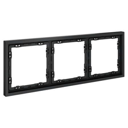 Рамка пластиковая VOLTUM S70 на 3 поста, (графит) VLS100307 Рамка пластиковая VOLTUM S70 на 3 поста, (графит) VLS100307