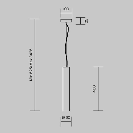 Светильник подвесной светодиодный Maytoni Basic Texture MOD461PL-L5GRK Светильник подвесной светодиодный Maytoni Basic Texture MOD461PL-L5GRK