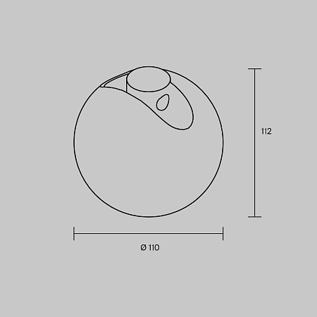 Трековый магнитный светодиодный светильник Maytoni Arity Luna TR236-1-5W3K-B