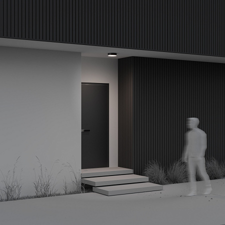 Уличный потолочный светодиодный светильник Maytoni Zon IP O431CL-L30B4K