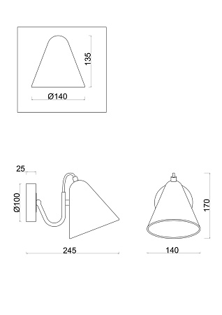 Бра Freya Falke Market FR8001WL-01WG
