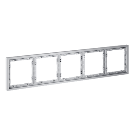 Рамка пластиковая на 5 постов Voltum S70 (серый) VLS100516