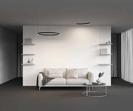 Радиусный профиль 35x35 Ø800мм 1/4 круга Maytoni ALM-3535R-B-D-90°-0.8M