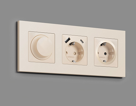 Комплект механизма электрической розетки Ambrella Volt ALFA MA326010