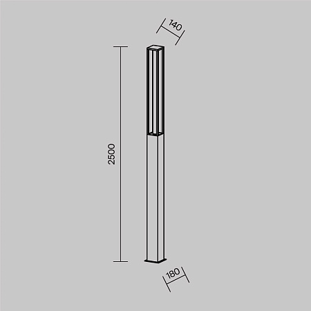 Уличный ландшафтный светодиодный светильник Maytoni Expo O480FL-L25B3K