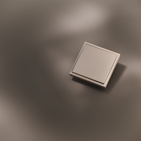 Клавиша для выключателя/переключателя одноклавишного Voltum S70 METAL (платина) VLSM000110