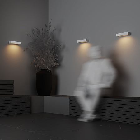 Уличный настенный светодиодный светильник Maytoni Lot O428WL-L10W3K