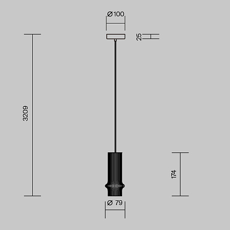 Светильник подвесной светодиодный Maytoni Pilastro MOD430PL-L5W3K1