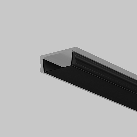 Рассеиватель для профиля 15×06 (Чёрный, 2 м), Maytoni ALM-001-B-DF-2M 642021