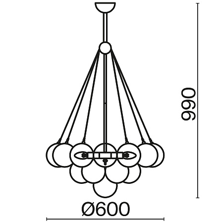 Люстра подвесная Freya Fiesta FR5231PL-06CH