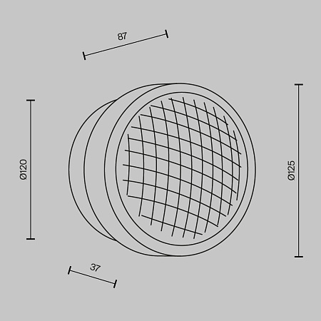 Светильник настенный Maytoni Olo MOD493WL-L6BSK