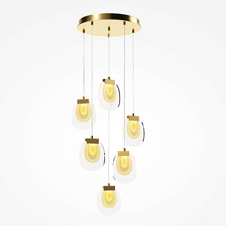 Люстра подвесная светодиодная Maytoni Biology MOD367PL-L18BBSK Люстра подвесная светодиодная Maytoni Biology MOD367PL-L18BBSK