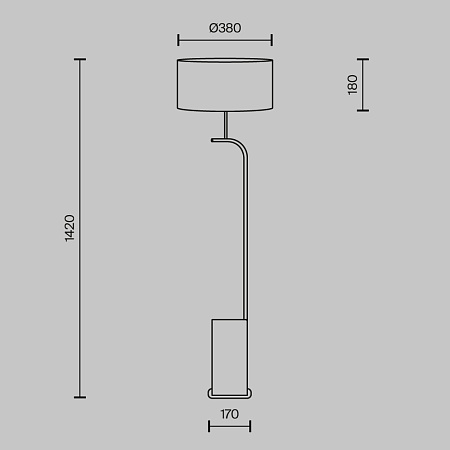 Торшер Maytoni Glamping MOD437FL-03B