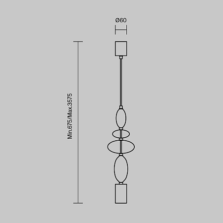 Светильник подвесной Maytoni Monochrome MOD071PL-L8B3K1