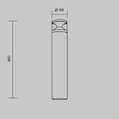 Уличный ландшафтный светодиодный светильник Maytoni Pyro O496FL-L21B3K2