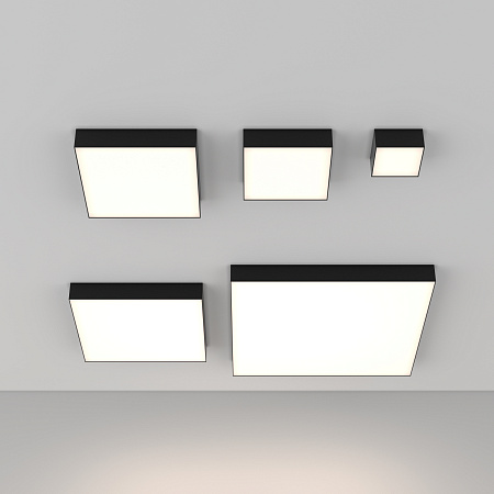 Светильник потолочный светодиодный Maytoni Zon C032CL-45W4K-SQ-B