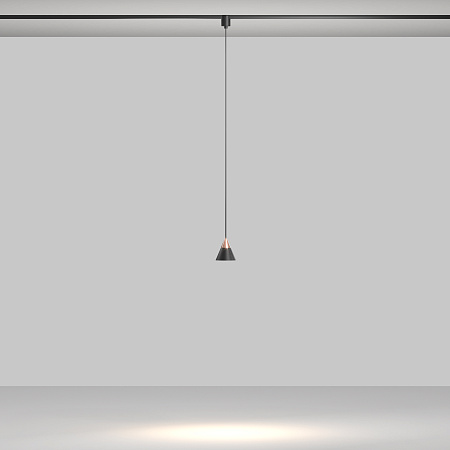 Трековый однофазный светодиодный светильник Maytoni Elasity Cono TR166-1-7W3K-M-B