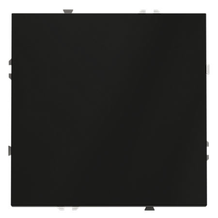 Выключатель с самовозвратом встраиваемый VOLTUM S70 одноклавишный (черный матовый) VLS010608