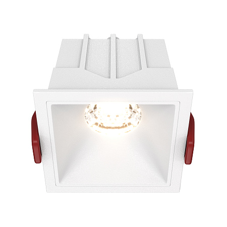 Модульный встраиваемый светодиодный светильник диммируемый Maytoni Alfa LED DL043-01-10W3K-D-SQ-W