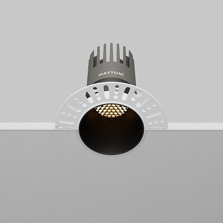 Светильник встраиваемый светодиодный Maytoni Dip DL120-10W-3K-TRS-B