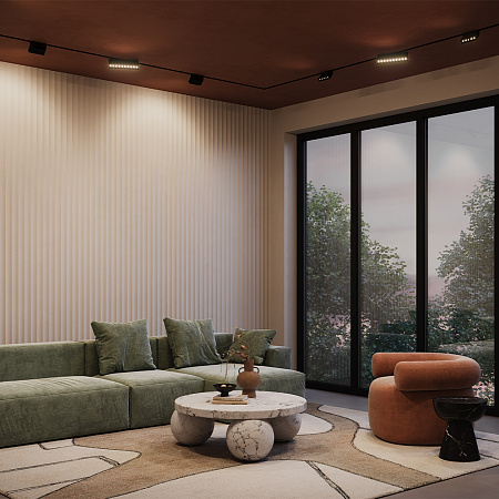 Трековый магнитный однофазный светодиодный светильник Maytoni Points Rot Gravity TR077-2-10W4K-B