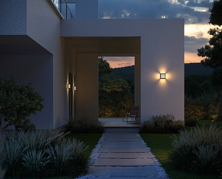 Уличный настенный светодиодный светильник Maytoni Downing Street O020WL-L10B3K