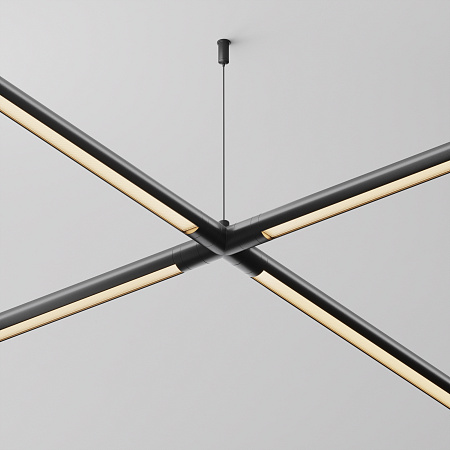 Х-образный вертикальный коннектор для системы без ввода питания Maytoni Shelf CA017TX-B