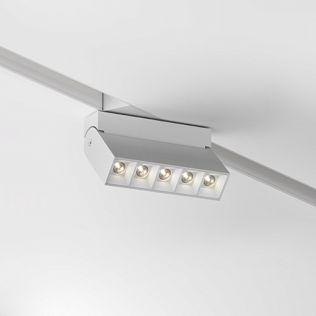 Трековый магнитный однофазный светодиодный светильник Maytoni Points Rot Gravity TR077-2-10W3K-W