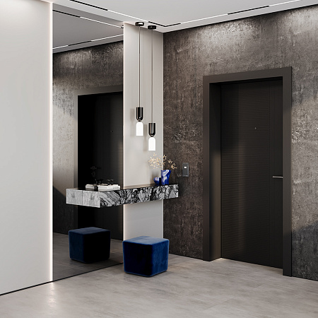 Рамка стеклянная VOLTUM S70 на 2 поста, (графит, стекло) VLS110207