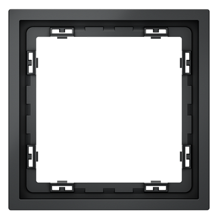 Рамка пластиковая VOLTUM S70 на 1 пост, (графит) VLS100107