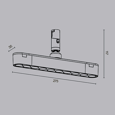 Трековый магнитный светодиодный светильник Maytoni Flexity Points Rot TR203-1-10W3K-S-B