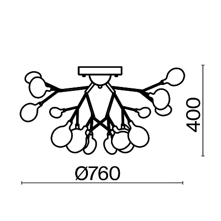 Люстра потолочная Freya Florencia FR5049CL-27G