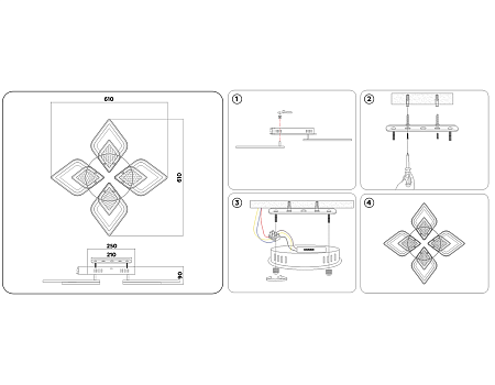 Потолочный светодиодный светильник Original FA4285
