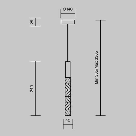 Светильник подвесной светодиодный Maytoni Selemo MOD328PL-L3BS3K