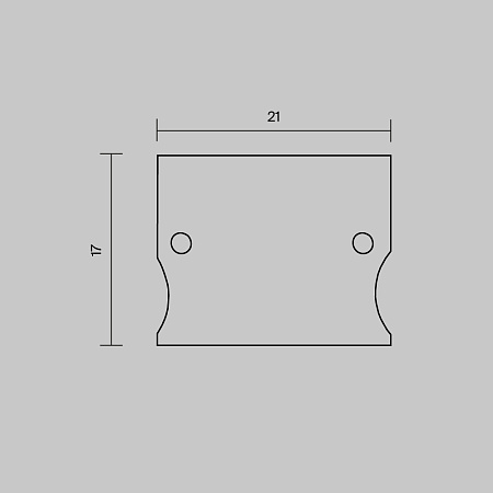 Комплект заглушек (для профиля 41×51) 2 шт., Maytoni ALM-4151-EC 642057