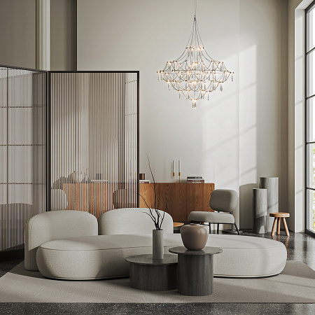 Люстра подвесная светодиодная Freya Amela FR6138PL-L44BS Люстра подвесная светодиодная Freya Amela FR6138PL-L44BS