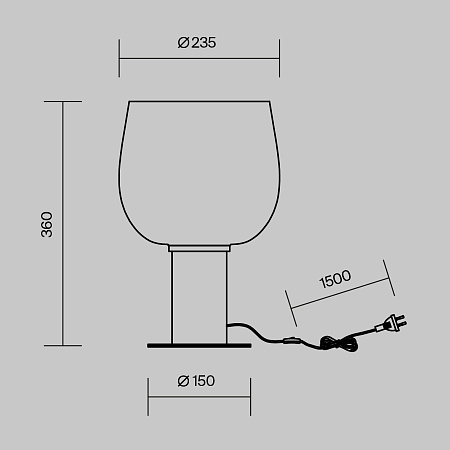 Настольная лампа Maytoni Smart Casual MOD414TL-01B
