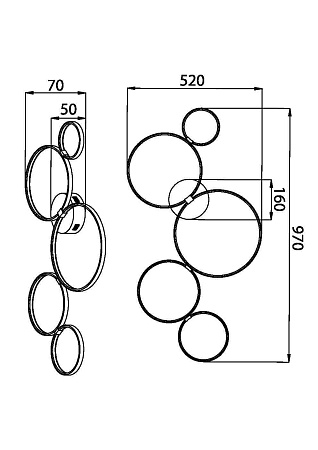 Люстра потолочная светодиодная Maytoni Olympia MOD448CL-L40WK